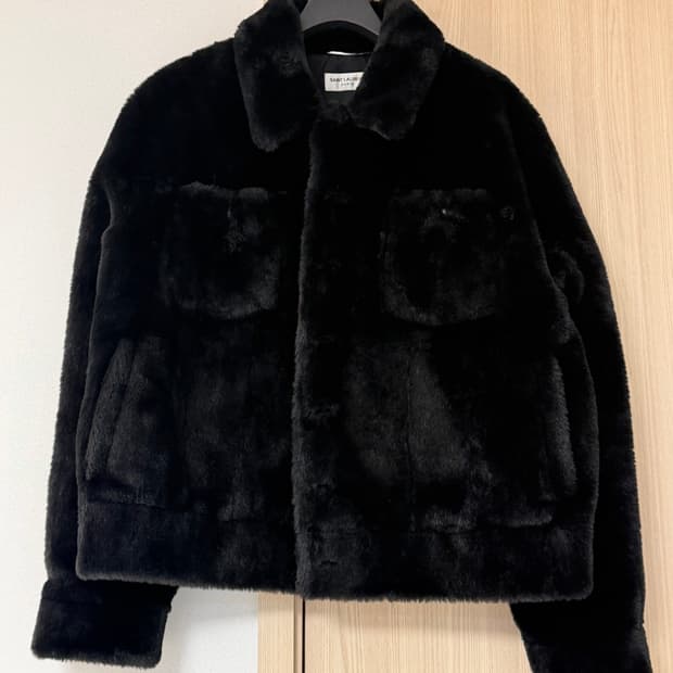 생로랑 퍼 자켓 (Animal-free fur) saint laurent