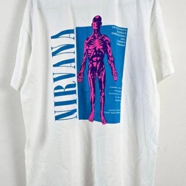 (rep) 빈티지 너바나 silver  1993 wt