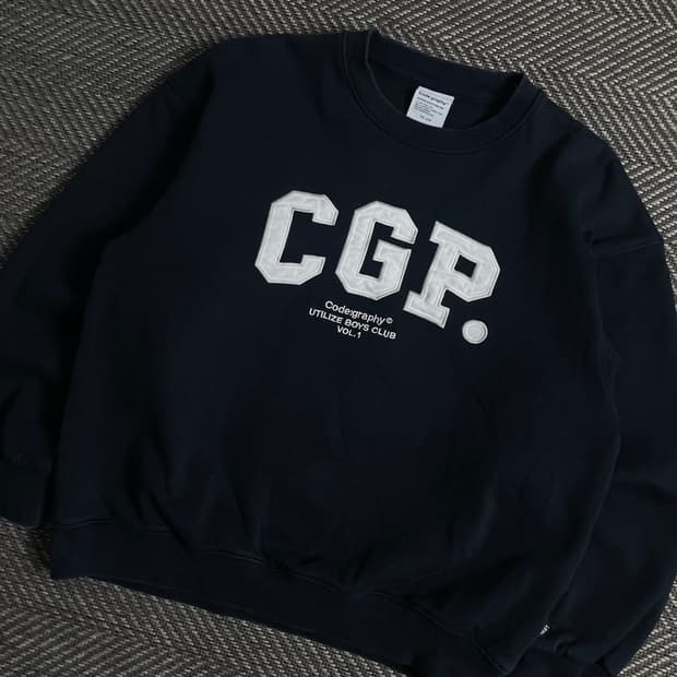 코드그라피 CGP 아치 로고 맨투맨y 3708