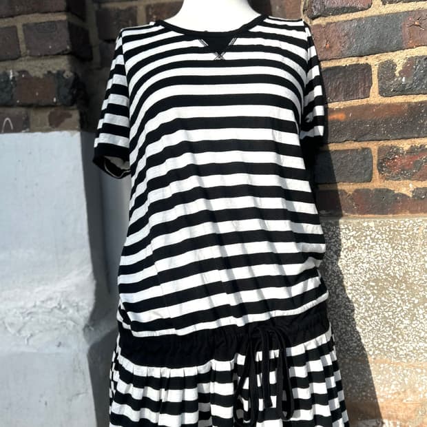 00s Jpn 니혼진 스트라이프 셔링 반팔 티셔츠