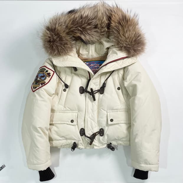 디스퀘어드2 크롭 다운 파카