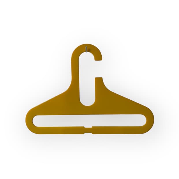 B&G NYC 1970s Yellow Plastic Clothes 행거