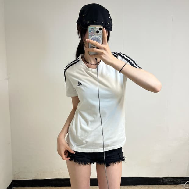 Adidas White T-Shirt  