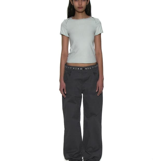 파르티멘토 우먼 pointed double waist pants 