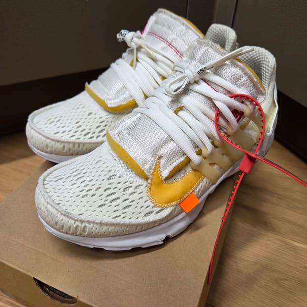 오프화이트 × 나이키 에어 프레스토 화이트 260