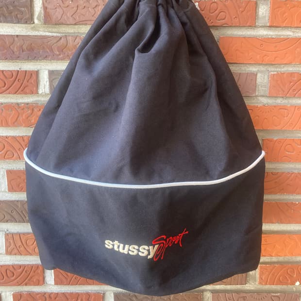 90s stussy sport knapsack bag