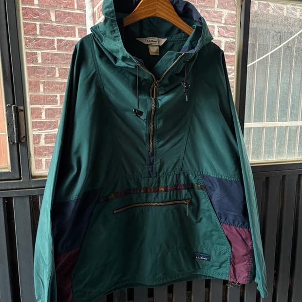 90s 블록코어 L.L.Bean 엘엘빈 빈티지 트롤리안 아노락 자켓