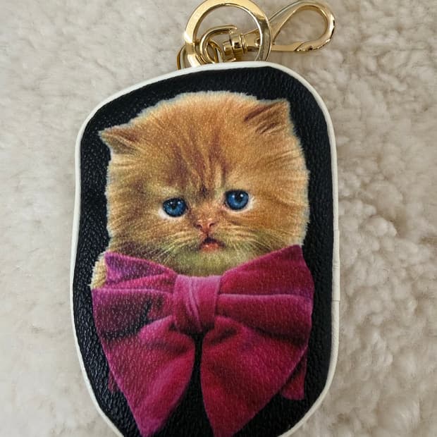 언더커버 undercover 고양이 키링 파우치