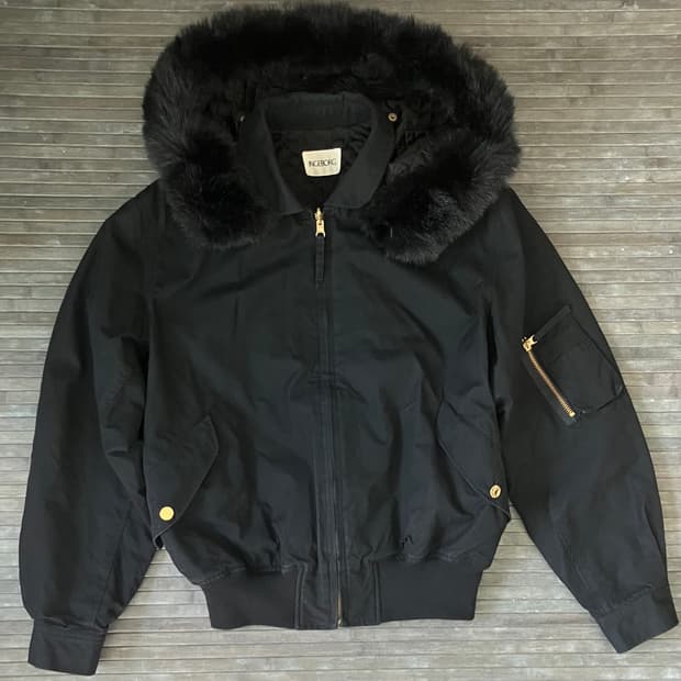 Reversible fur logo starzan jacket