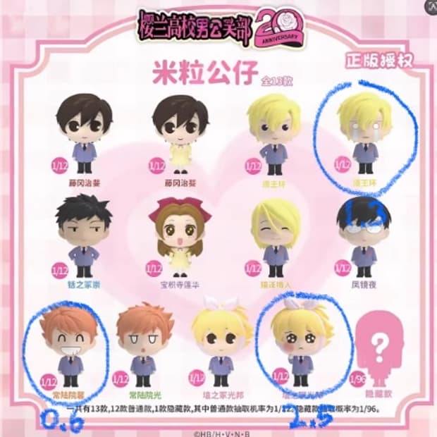 오란고교 호스트부 쌀알피규어 타마키 하니 카오루 일괄