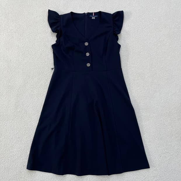 10 타미힐피거 여성 브이넥 원피스 0305M