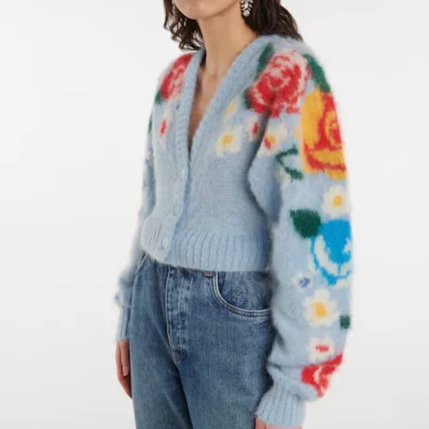 미우미우 모헤어 가디건 38