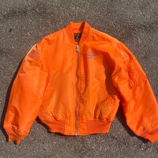 아메코 U.S.A MA-1 플라이트 봄버 자켓