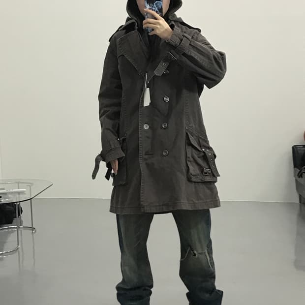 JPN 브라운 코트 자켓