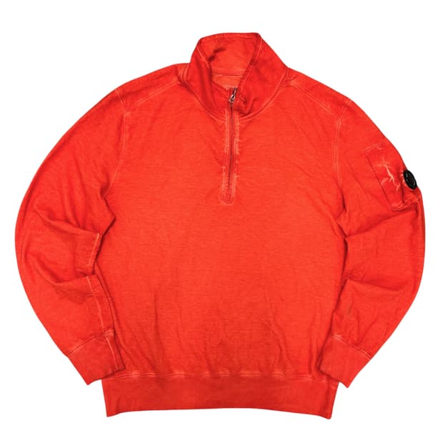 CP컴퍼니 워시드 하프집업 렌즈 스웻셔츠(2XL)