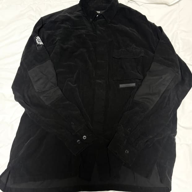 LMC 벨벳 오버핏 셔츠