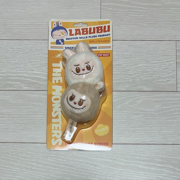 팝마트 라부부 어묵 꼬치 인형 키링