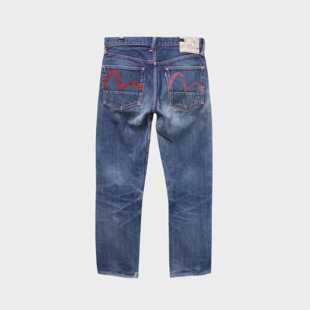 EVISU 2000 스티치 데님 팬츠 68049