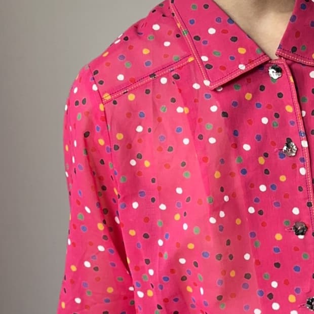 Sepène 폴카 도트 드레스 셔츠