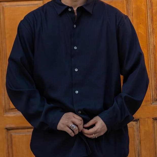 블루블루재팬 Stretch Dry Twill ls shirt