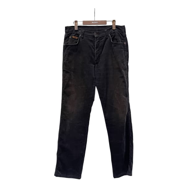 Wrangler 랭글러 코듀로이 팬츠 레귤러핏 백 로고 디테일 네이비