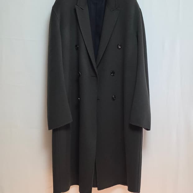 포커페이스 캐시미어 10% 더블브레스티드 코트