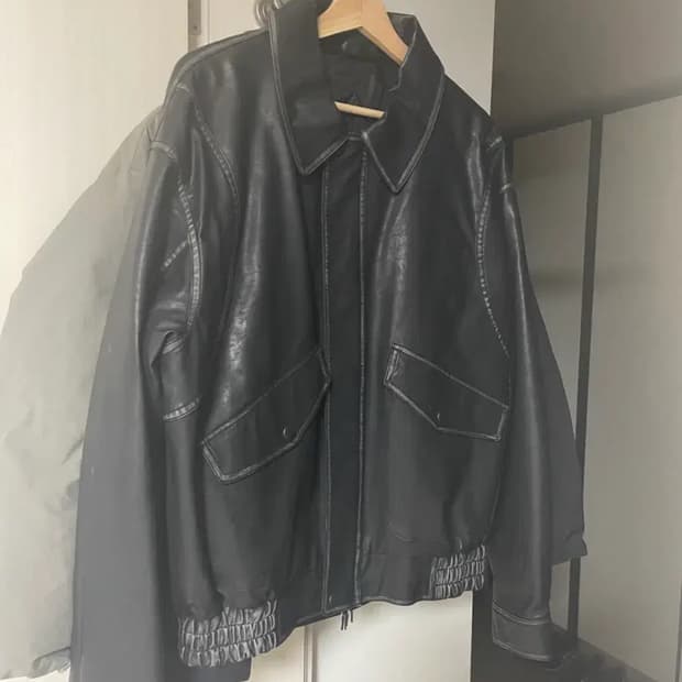 패러킷(parakeet) 빈티지 CWU 레더 자켓 (블랙)