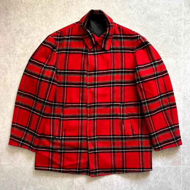 60~70's 펜들턴 리버시블 체크 울 자켓 100~105