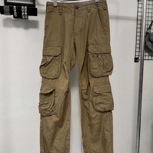 Mustard cargo pants