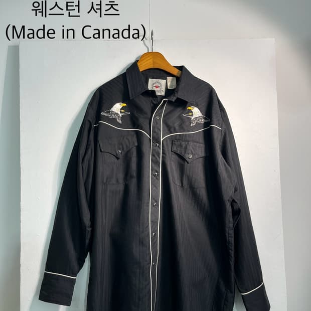 Canada 캐나다 독수리 웨스턴 셔츠 L (Canada made)