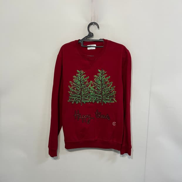 까르벵 트리 자수 스웨트 셔츠 M 남성