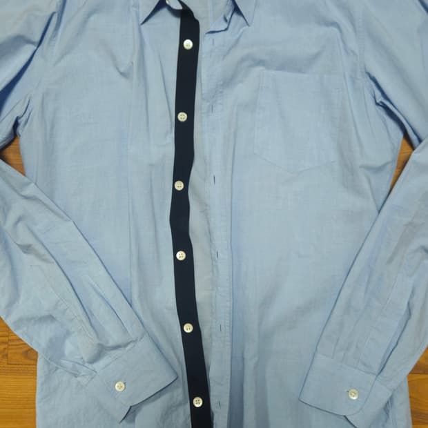 드리스반노튼 블루 셔츠 48
