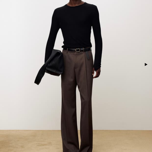 토니웩 25FW 메란지 울 레그 와이드 슬랙스 28 새상품