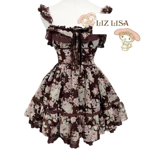 리즈리사 플로럴 리본 원피스