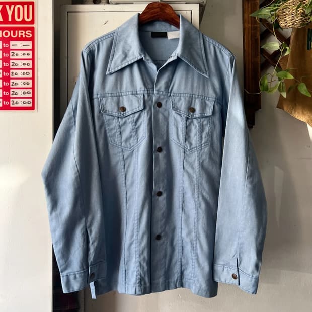 [M]70's Sears USA 시어스 웨스턴 데님 셔츠