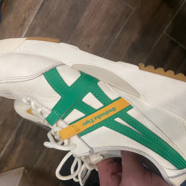 오니츠카타이거 스니커즈 흰색/그린255