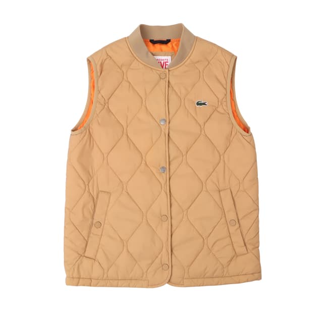 라코스테 베이지 퀄팅 베스트