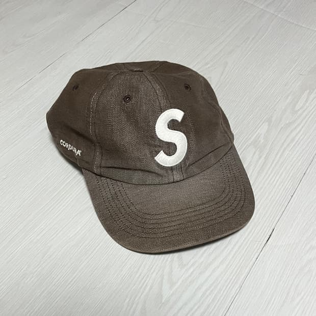 슈프림 코듀라 데님 s로고 캡