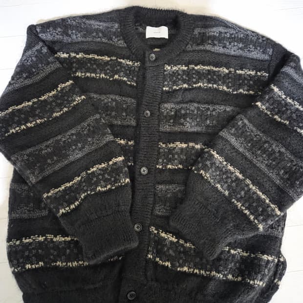 Stein 슈타인 키드 모헤어 페어아일 가디건L