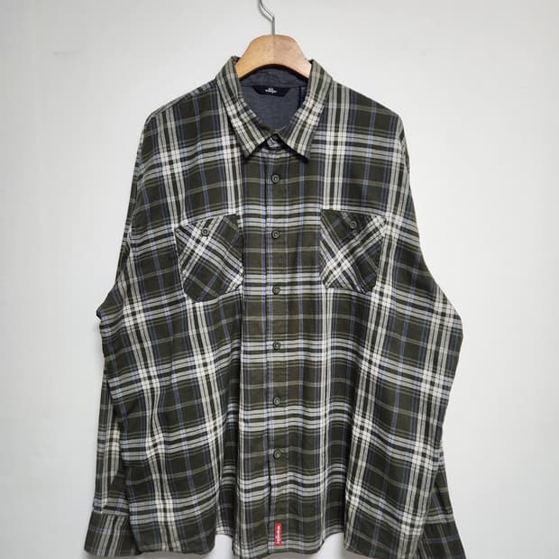 랭글러Wrangler 체크 코튼 셔츠 XL - S145