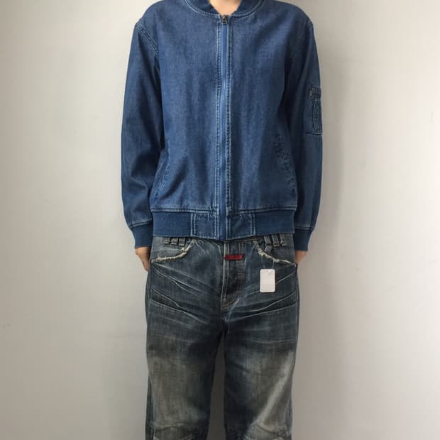 Denim bomber jacket
