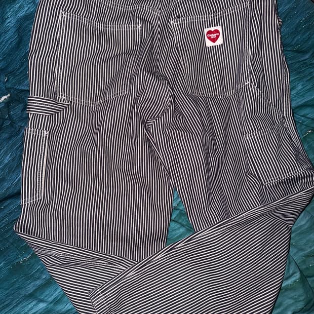 [S]칼하트 WIP 테렐 싱글 니 스트라이프 팬츠