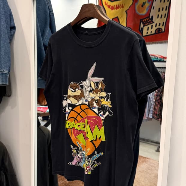 Vtg 빈티지 루니툰즈 스페이스 잼 카툰 반팔 티셔츠