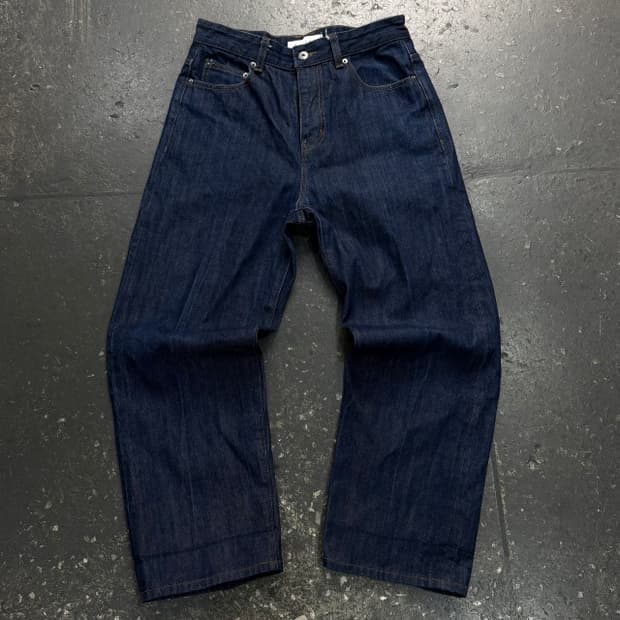 30 비슬로우 와이드 데님팬츠