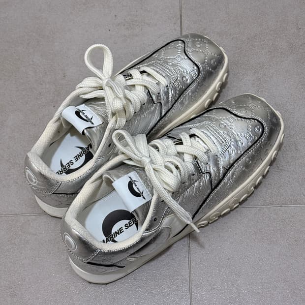 Marine Serre 마린세르 실버 스니커즈 41