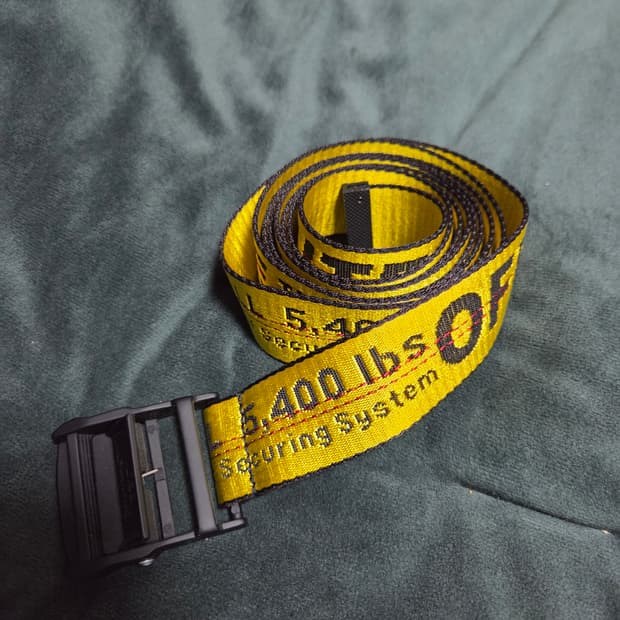 [F] 오프화이트 인더스트리얼 벨트 OFF WHITE