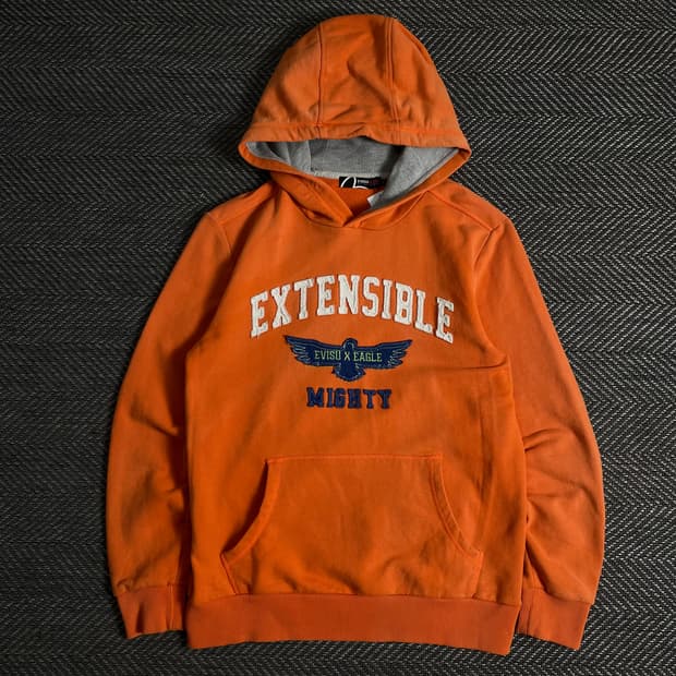 에비수 y2k 빅로고 올드스쿨 후드 티셔츠o 3317