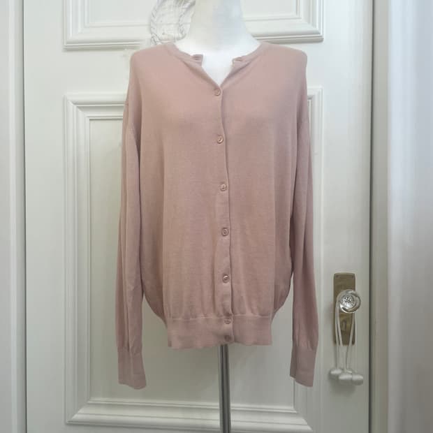 indi pink basic loose cardiagn(size-L)
