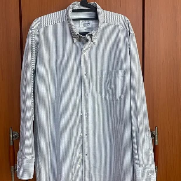 [GOODFOLKS] 굿폭스 스트라이프 옥스포드 셔츠 L사이즈