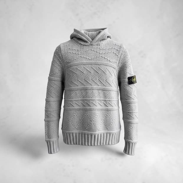 100/ 스톤아일랜드 2000AW 스웻 후드 니트